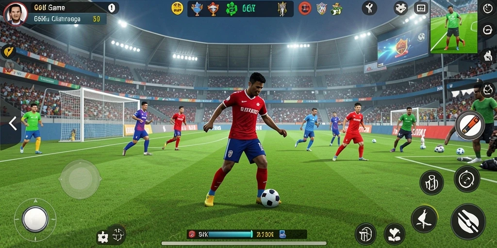Tampilan gameplay seru dalam 66K dengan berbagai cabang olahraga.