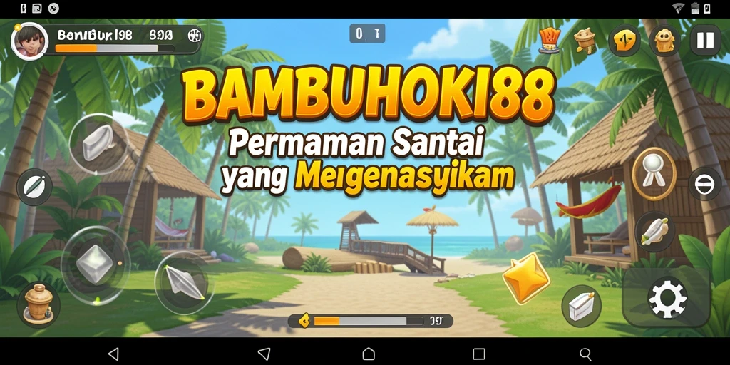 Tangkapan layar <strong>BAMBUHOKI88</strong> menampilkan gameplay yang ceria dan menyenangkan.