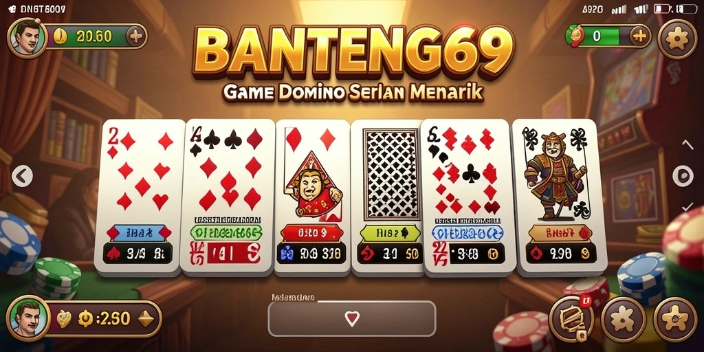 Tampilan gameplay seru BANTENG69 dengan aksi domino yang menegangkan.