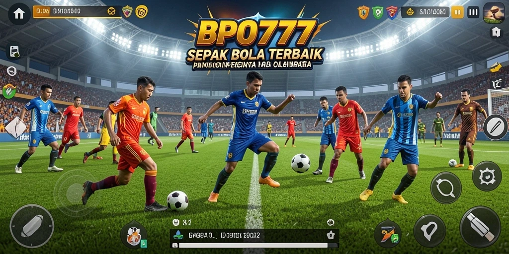 Gameplay BPO777 yang seru dan mendebarkan dalam pertandingan sepak bola.