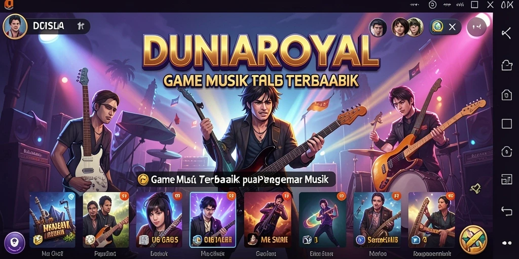Tampilan gameplay DUNIAROYAL yang seru dan interaktif.