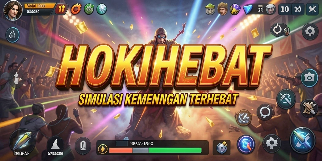 Screenshot HOKIHEBAT menunjukkan gameplay yang menarik dan interaksi sosial.
