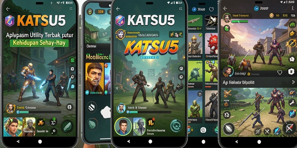 Tampilan antarmuka utama KATSU5 yang user-friendly dan fungsional.
