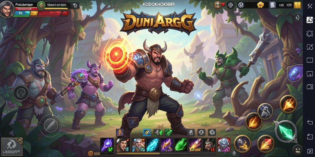 Tampilan aksi seru dari KODOKHOKI889 dalam pertempuran ARPG.