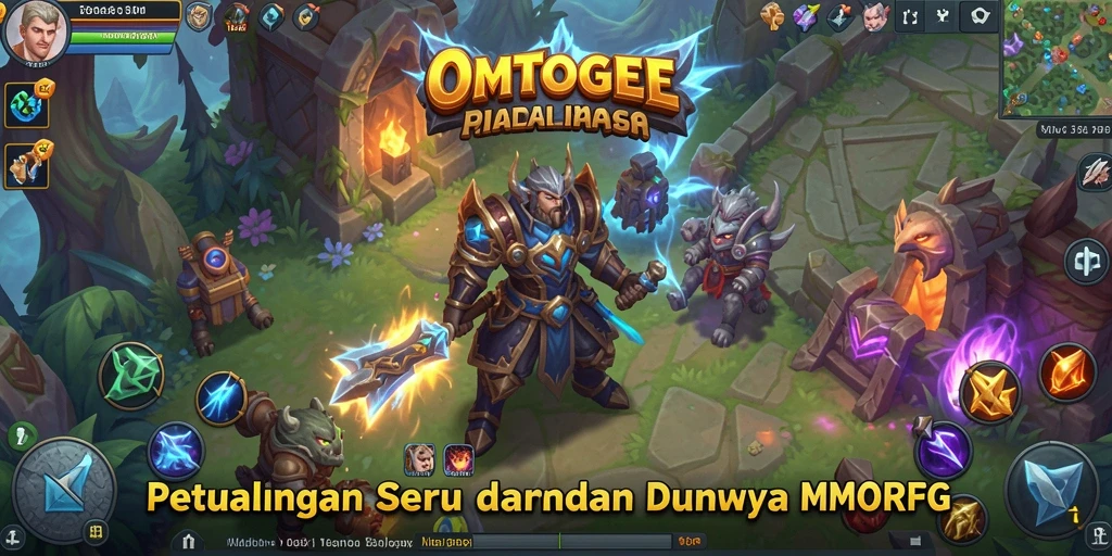 Tampilan gameplay seru dengan petualangan epik di OMTOGEL.