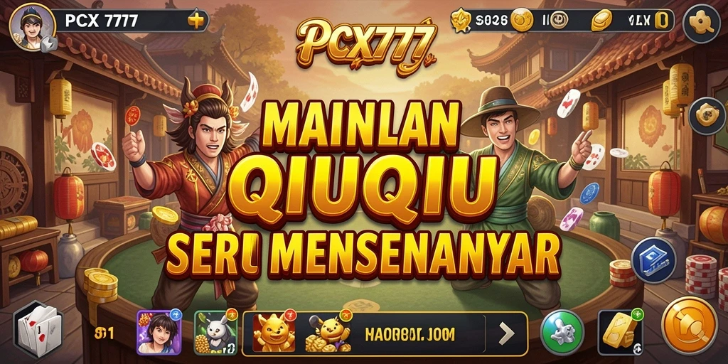Screenshot dari gameplay QiuQiu yang seru dan menantang.