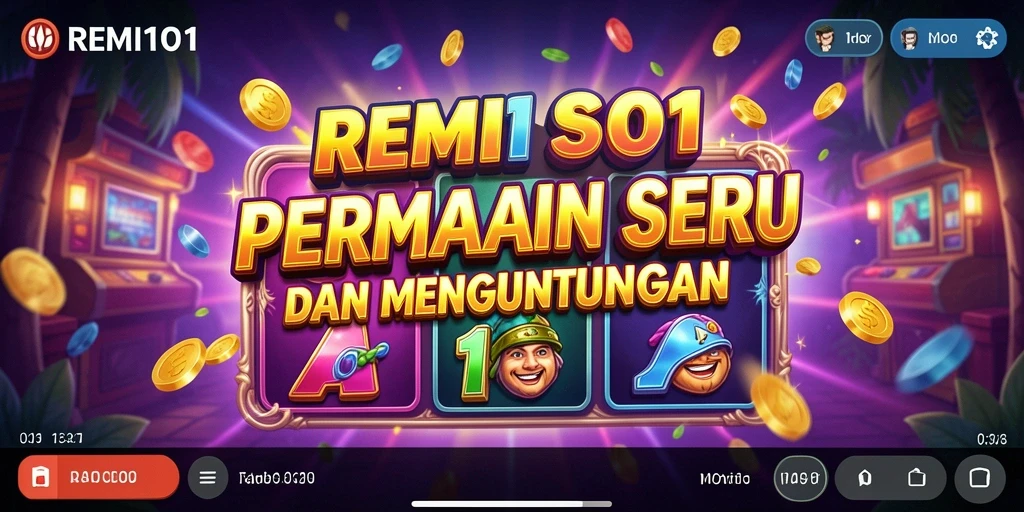 Tampilan menarik dari gameplay Slot REMI101 yang seru.