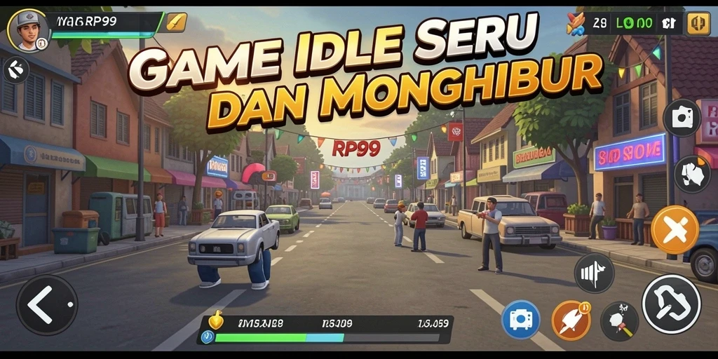 Tampilan gameplay seru di RP99, rasakan keseruan Idle.