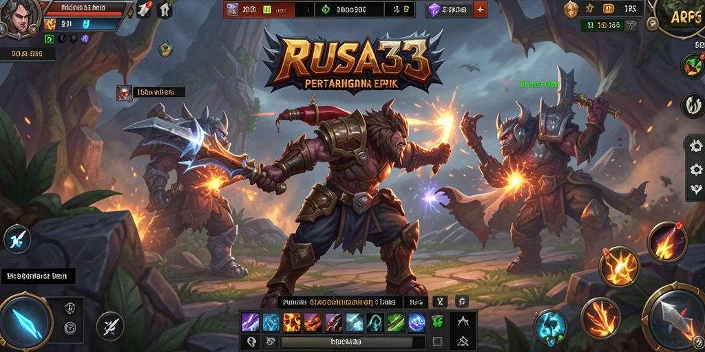Tangkapan layar RUSA33 menunjukkan gameplay ARPG yang seru dan mendebarkan.
