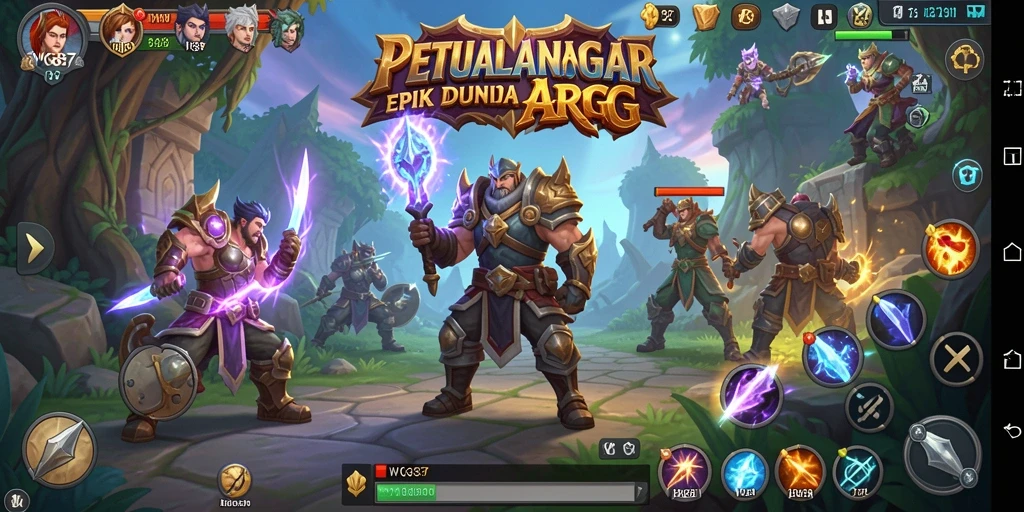Screenshot gameplay ARPG WG87 yang mendebarkan dan penuh aksi.